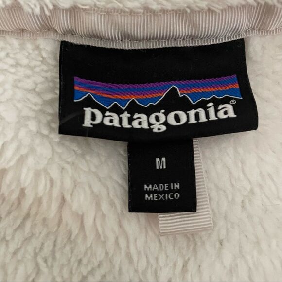 Patagonia Re-Tool Snap Polartec Thermal Fleece Pullover Ivory Size Medium - Picture 5 of 9